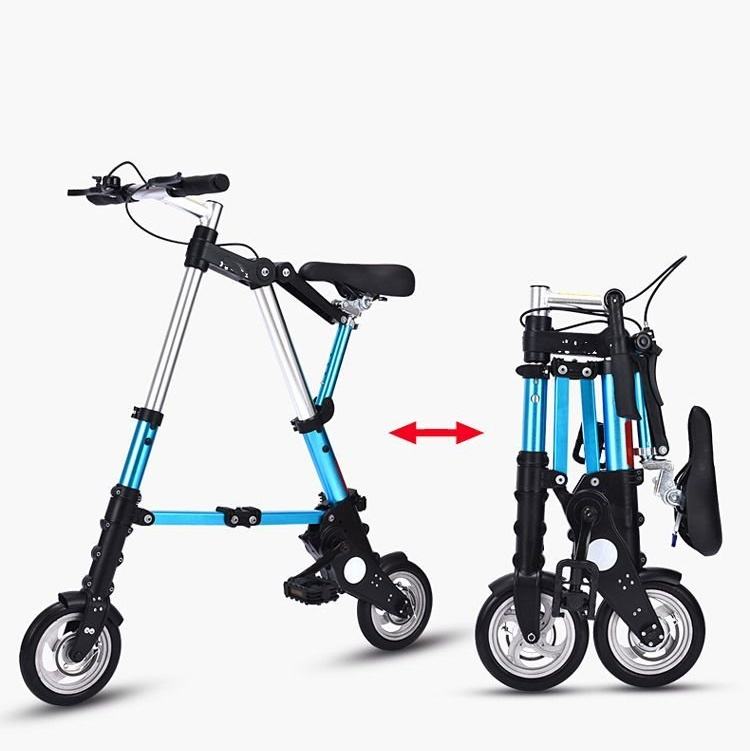 Hot Selling 8 Inch Two Wheels Mini Folding Bike Suitable for outdoor fitness activities