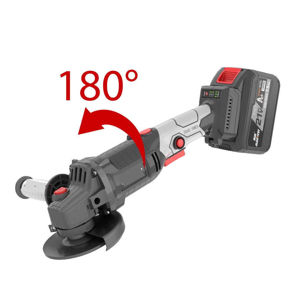 Cordless Brushless Angle Grinder with Adjustable Head – 4.0Ah