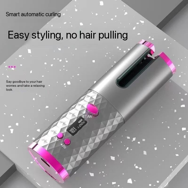 Wireless charging automatic hair curler - Portable hair styling tool