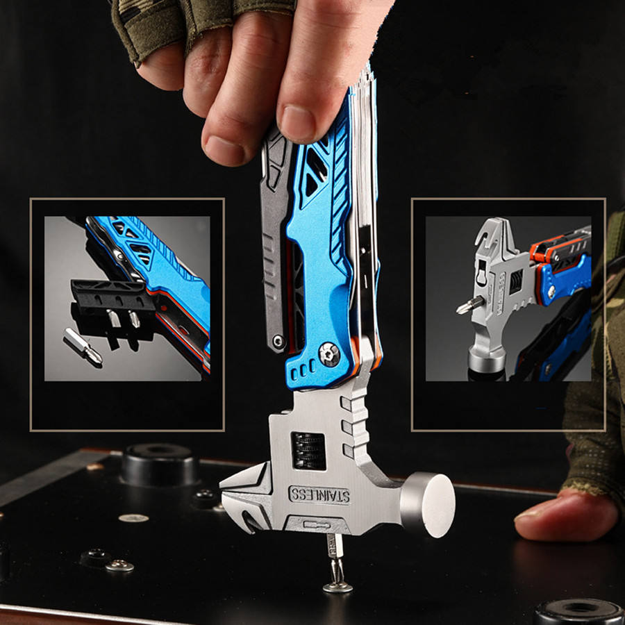 new Multifunctional Wrench Hammer Folding Pliers