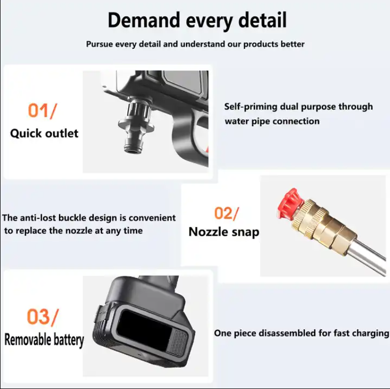 High Pressure Multi-Functional Agricultural Water Gun for Car Washing and Other Agriculture Needs