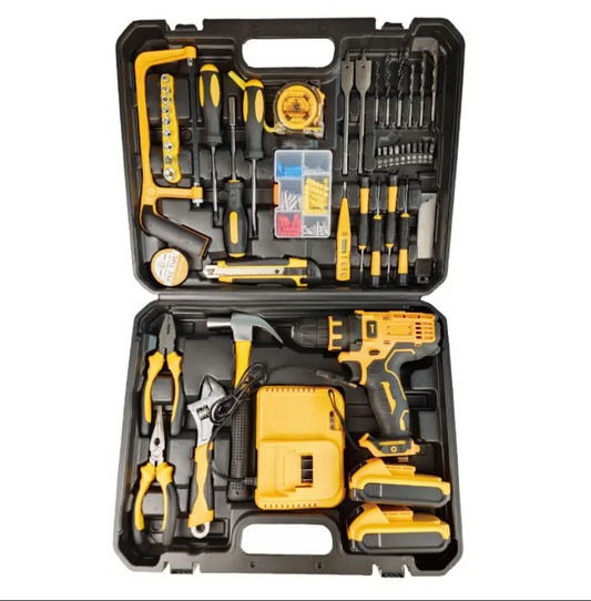 New Arrivals 126PCS Multifunctional Household Tool Kit Craftsman Mechanic Cordless Power Drill Combo Kit Woodworking Tool Set