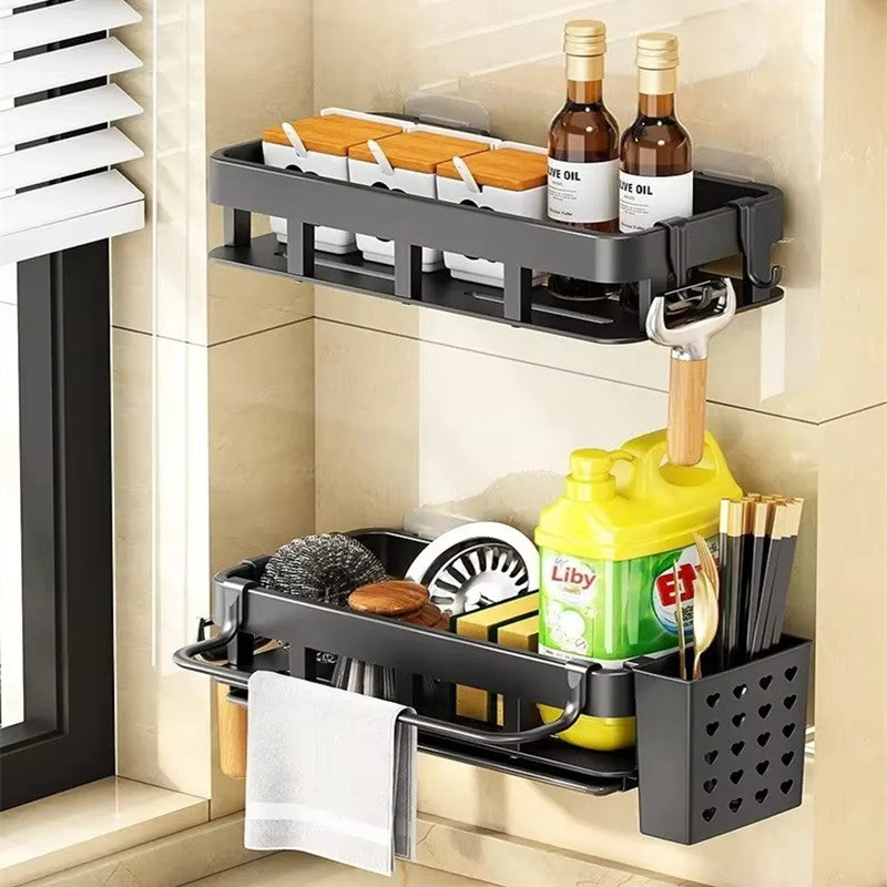 Kitchen Modern Stainless Steel Sink Drain and Strainer Basket Container with Drain Basket with Handle