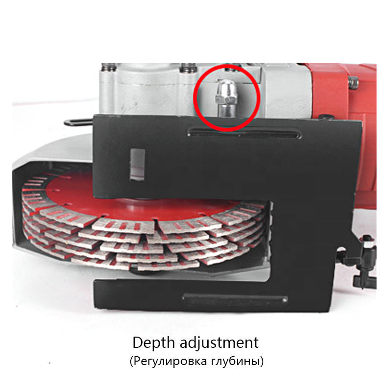 Multiple Saw Blades Slotting Wall Cutter Groove Machine Concrete Wall Chaser Machine Electrical Cutter Tools