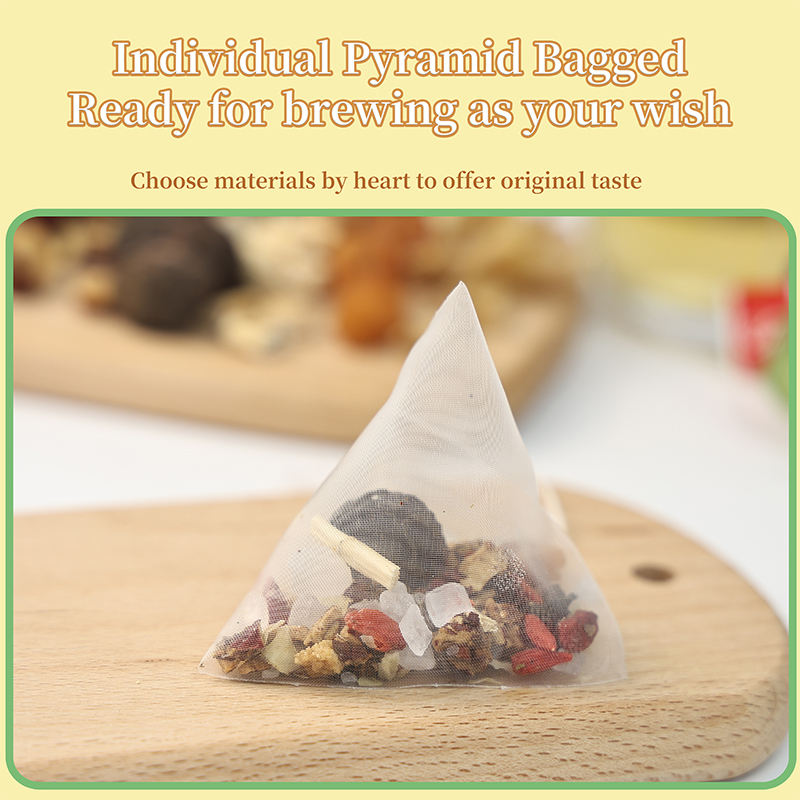 Organic Xiao Diao Pear Soup Tea Bag Herbal Blended Sachet Relieves Cough Soothes Throat Aids Digestion