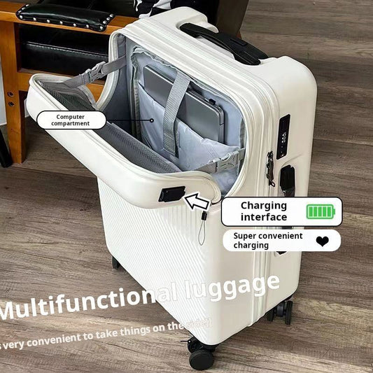 High quality 20-inch open front suitcase with UAB port