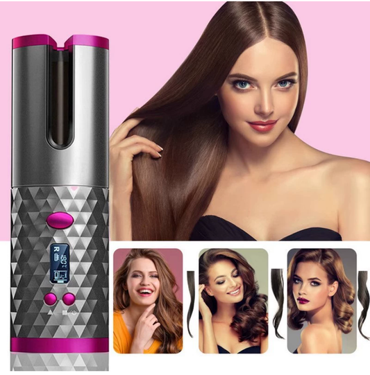 Wireless charging automatic hair curler - Portable hair styling tool