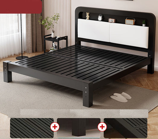 Modern Double Bed Frame High Quality Wrought Iron Bed Bedroom Furniture Suitable for Hotels Schools Hospitals Apartments