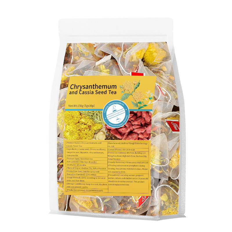 High-quality Chrysanthemum Cassia Tea Bags Reduce Heat Protect the Liver Nourish the Liver and Kidneys and Improve Eyesight