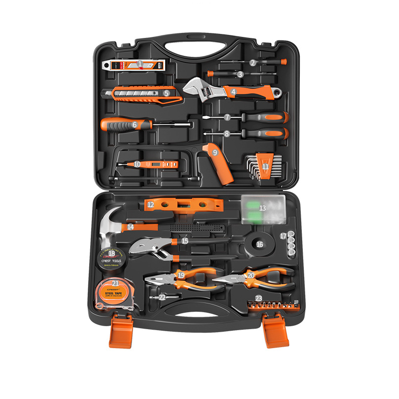 Household tool box set tool set hardware wrench screwdriver pliers complete set household combination