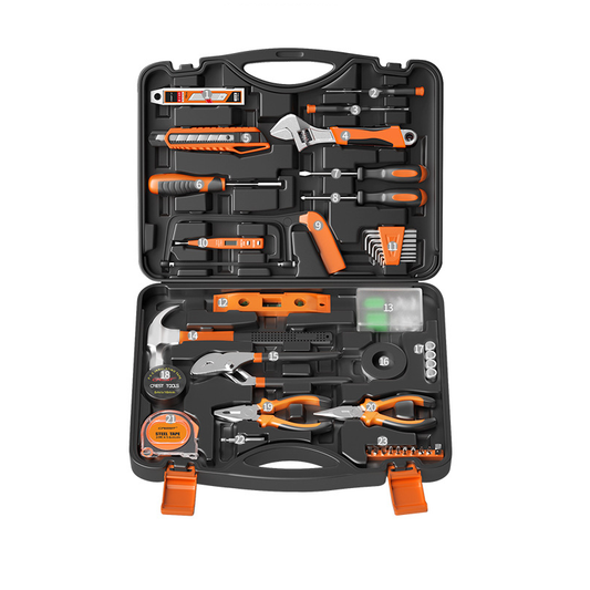 Household tool box set tool set hardware wrench screwdriver pliers complete set household combination