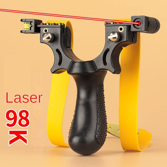 Hot Selling 98K Laser Free Binding Fast Compression Rubber Band Outdoor Slingshot