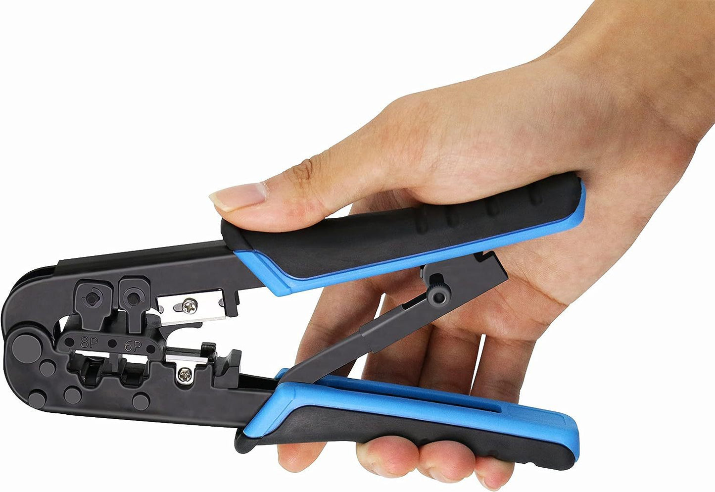 Manual crimping pliers set including network cable crimping tool