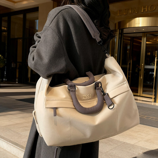 Large capacity carry-on travel bag, suitable for short business trips, airplane carry-on, hand-held or shoulder bag, and hospital admission storage.