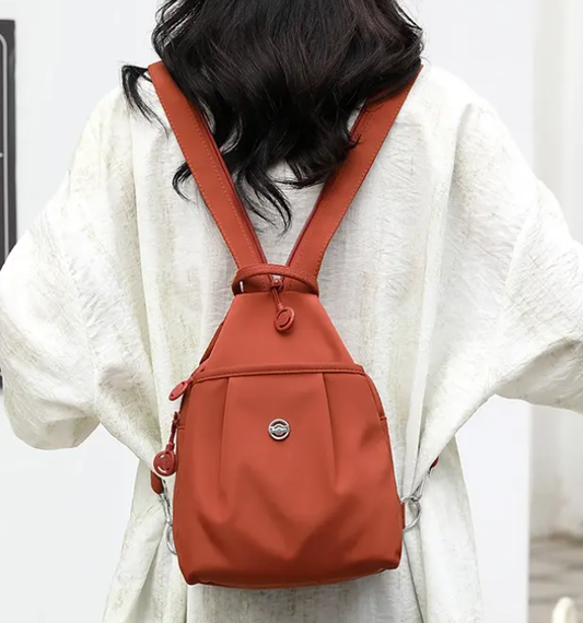 Women's commuter backpack, outdoor sports casual simple shoulder bag, crossbody bag, trendy and versatile fashion chest bag