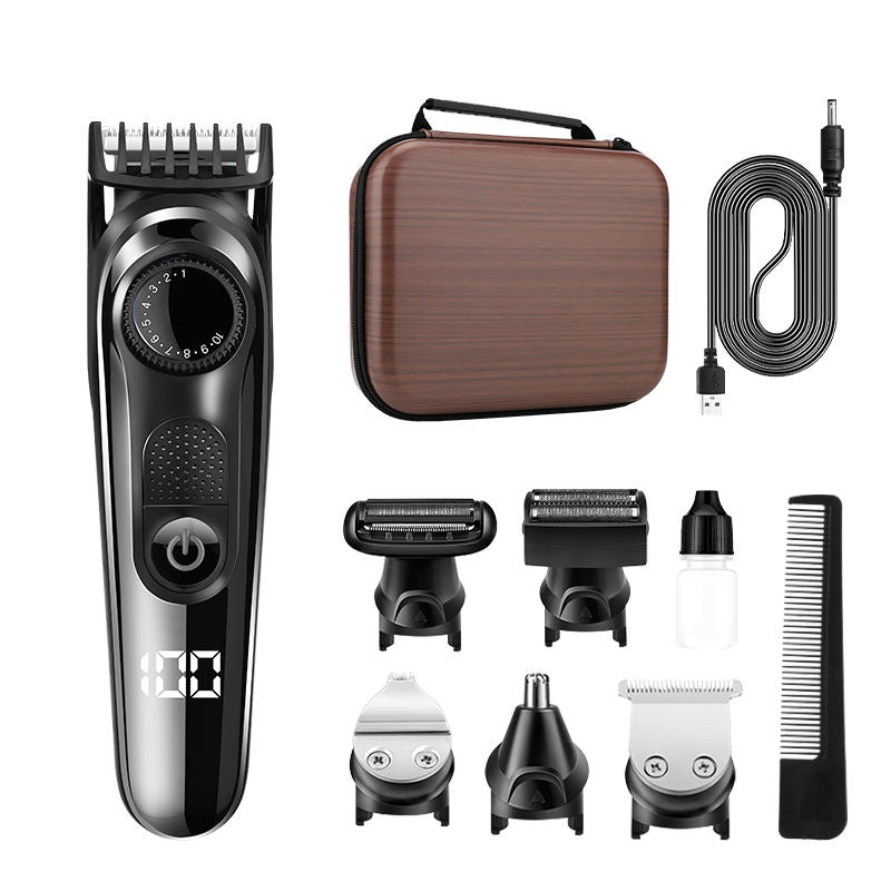 Professional Electric Cordless Men Grooming Kit Beard Nose Hair Trimmer 5 in 1