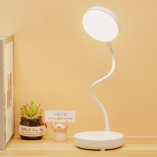 Rechargeable USB Desk Lamp Rechargeable Reading Bed Night Light LED 3 Tone Bedside Table Learning Eye Protection Lamp