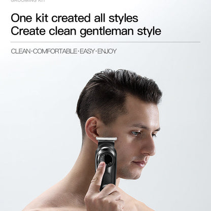 Professional Electric Cordless Men Grooming Kit Beard Nose Hair Trimmer 5 in 1