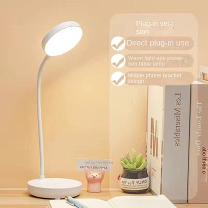 Rechargeable USB Desk Lamp Rechargeable Reading Bed Night Light LED 3 Tone Bedside Table Learning Eye Protection Lamp