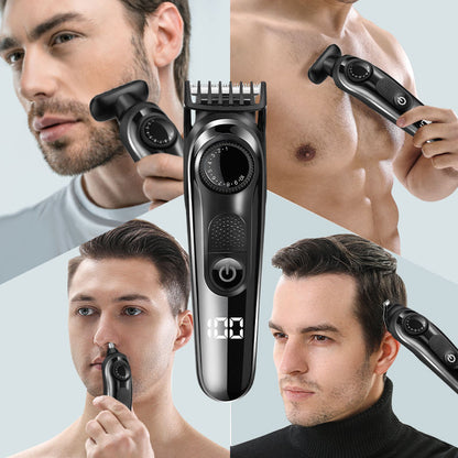 Professional Electric Cordless Men Grooming Kit Beard Nose Hair Trimmer 5 in 1