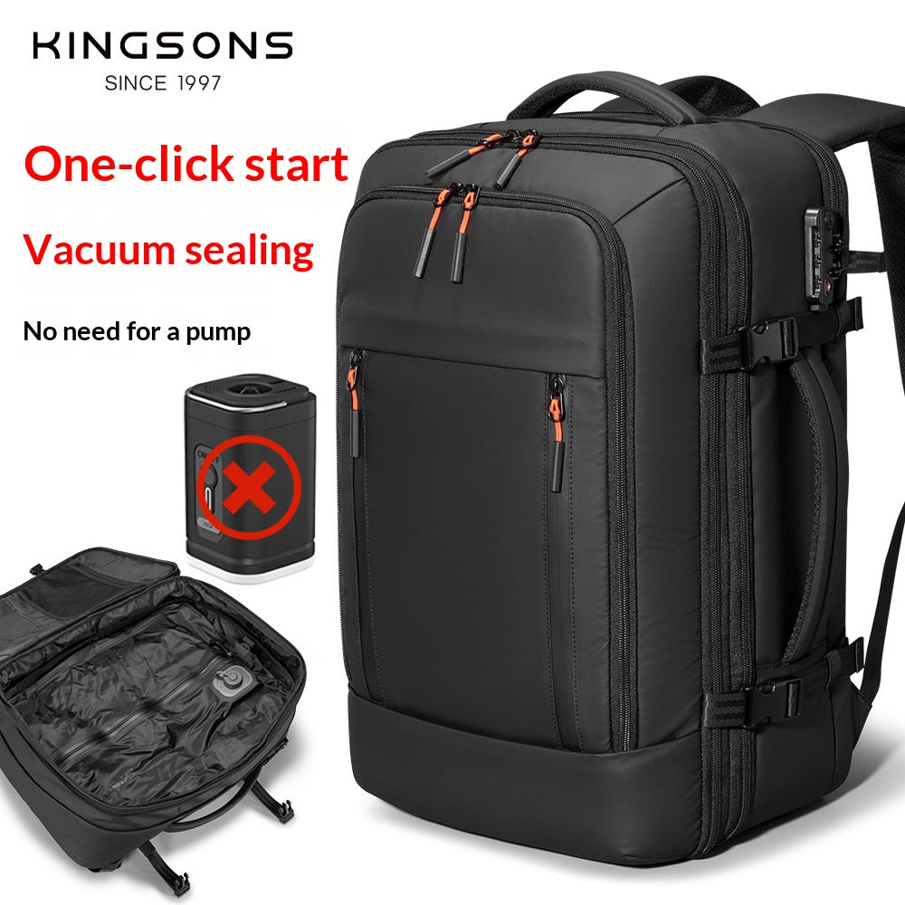 Vacuum compression bag business simple backpack waterproof high-end travel mountaineering bag multi-functional backpack storage