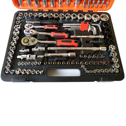 Automotive mechanical maintenance vehicle socket wrench 121-piece tool box combination hardware set complete set