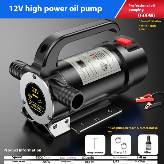 12 forward and reverse electric oil artifact diesel pump small oil pumping unit refueling machine