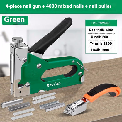 Manual air nail gun code nail gun steel nailer wire trough straight nail Martin home woodworking tools