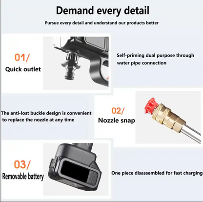 High Pressure Multi-Functional Agricultural Water Gun for Car Washing and Other Agriculture Needs