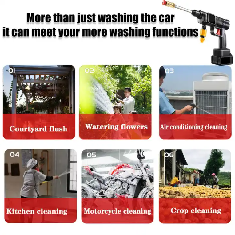 High Pressure Multi-Functional Agricultural Water Gun for Car Washing and Other Agriculture Needs