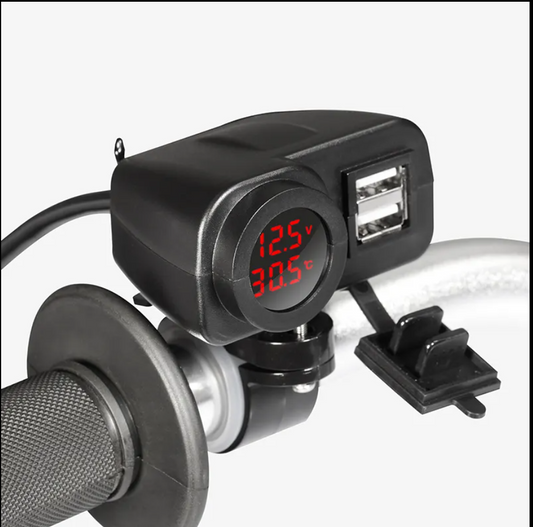 High Quality Dual USB Charger Port Voltmeter Motorcycle with Switch No reviews yet