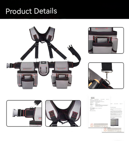 Multifunctional equipment electrician special shoulder bag combination Oxford strong wear-resistant shoulder tool bag