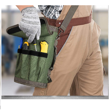 Multifunctional Hardware Tool Roll Bag for Woodworking, Electrical & Auto Repair | Portable Handheld Organizer