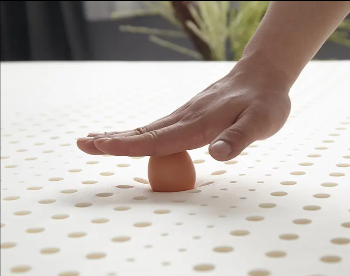 High-quality latex mattress made with natural latex for breathability and antibacterial properties keeping mites at bay