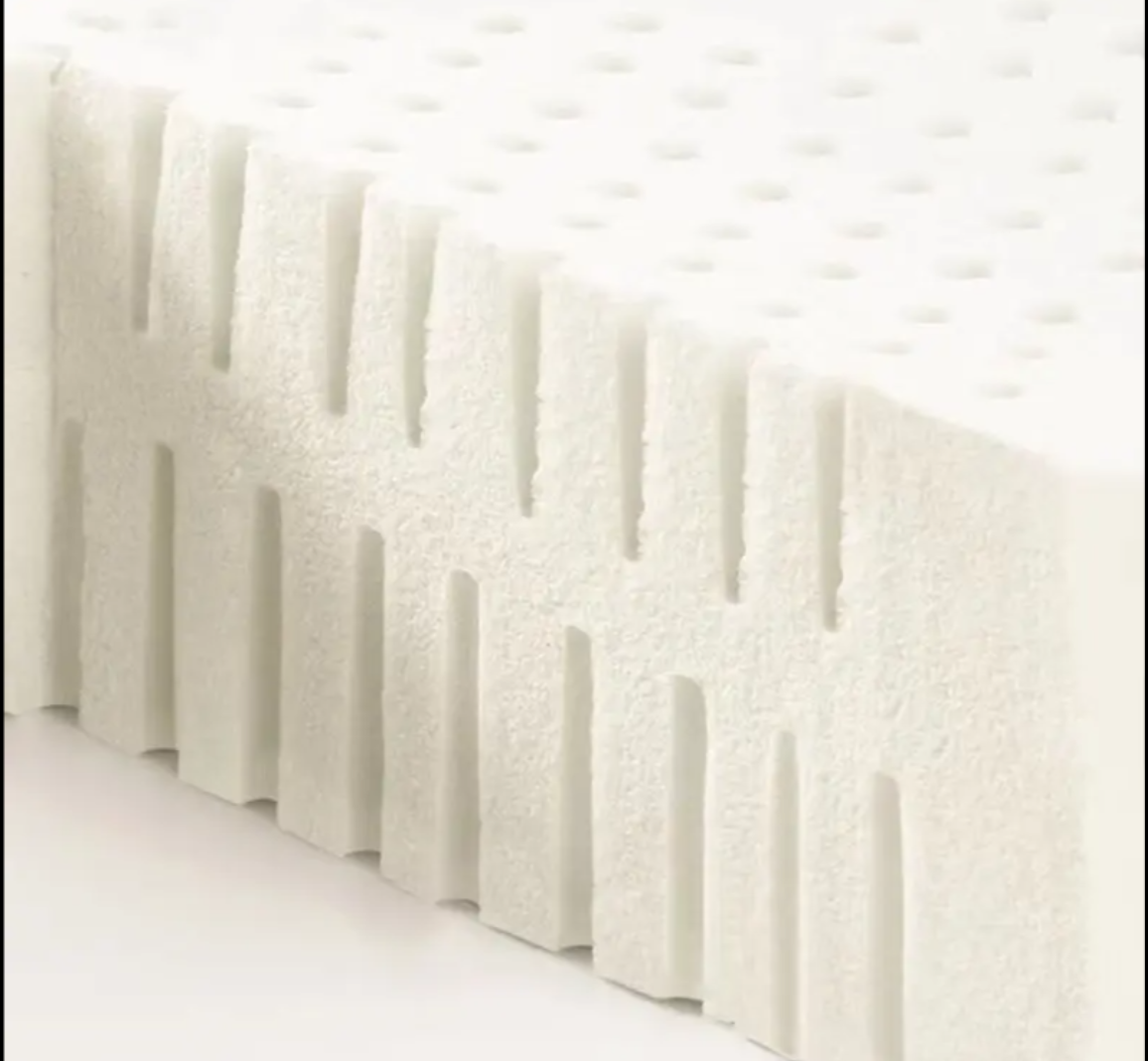 High-quality latex mattress made with natural latex for breathability and antibacterial properties keeping mites at bay