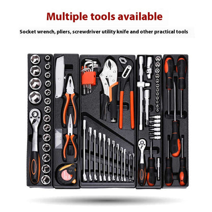 85Piece Tool Set  Ratchet Wrench  Chrome Vanadium Socket Kit for Quick Repairs