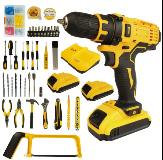 New Arrivals 126PCS Multifunctional Household Tool Kit Craftsman Mechanic Cordless Power Drill Combo Kit Woodworking Tool Set