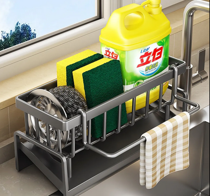 Kitchen Modern Stainless Steel Sink Drain and Strainer Basket Container with Drain Basket with Handle