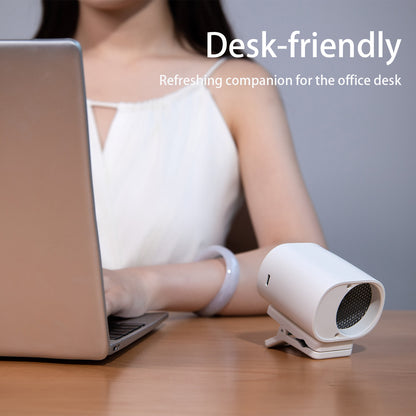 2025 new multi-functional umbrella bicycle clip fan usb charging outdoor mini stepless speed regulation waist-hanging fan