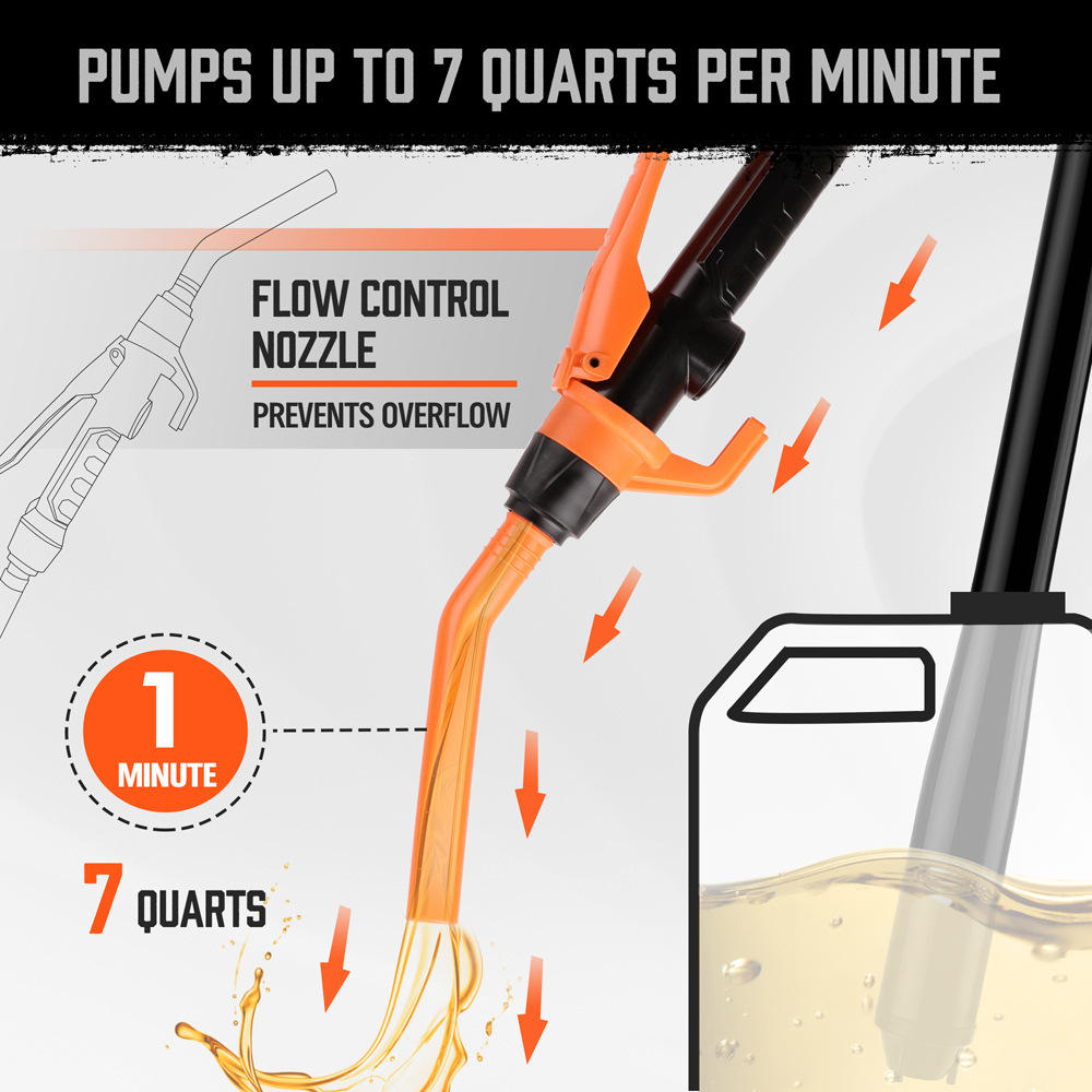 Multi Purpose Gas Pump for Gas Can Fuel Transfer Pump Battery Powered Portable Power Battery Pump