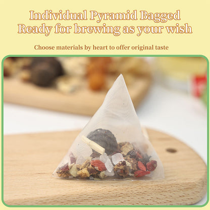 Organic Xiao Diao Pear Soup Tea Bag Herbal Blended Sachet Relieves Cough Soothes Throat Aids Digestion