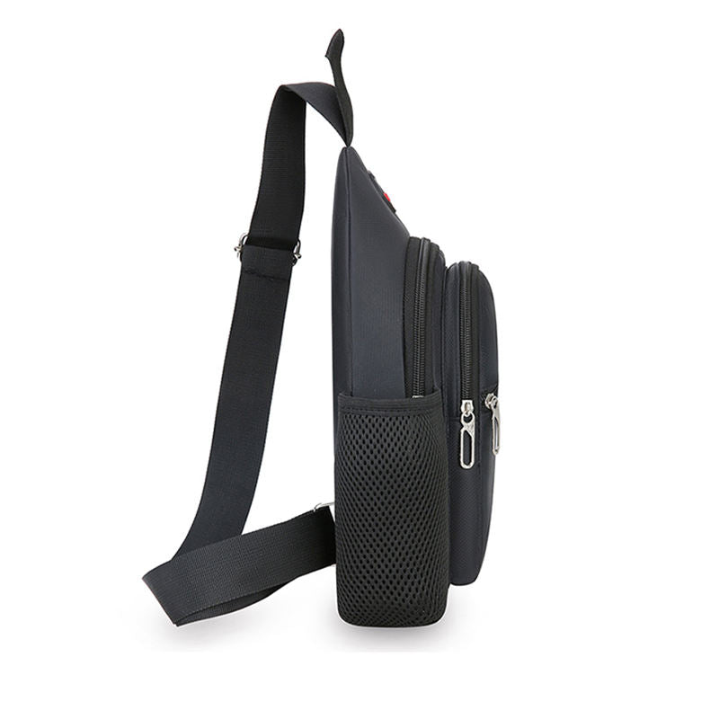 Casual Trendy Men's Oxford Cloth Chest Bag New Large-Capacity Single-Shoulder Crossbody Bag