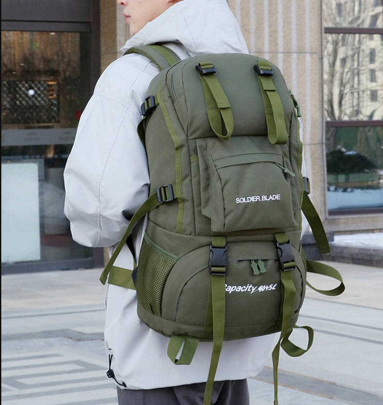 Unisex Large-Capacity Hiking Backpack: Lightweight & Professional for Outdoor Sports and Travel