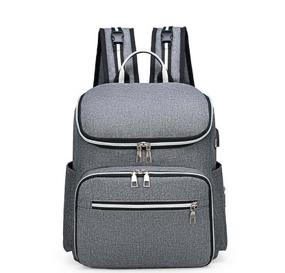 Multi-Function Diaper Backpack: Large-Capacity, Lightweight & Stylish Baby Bag for Moms