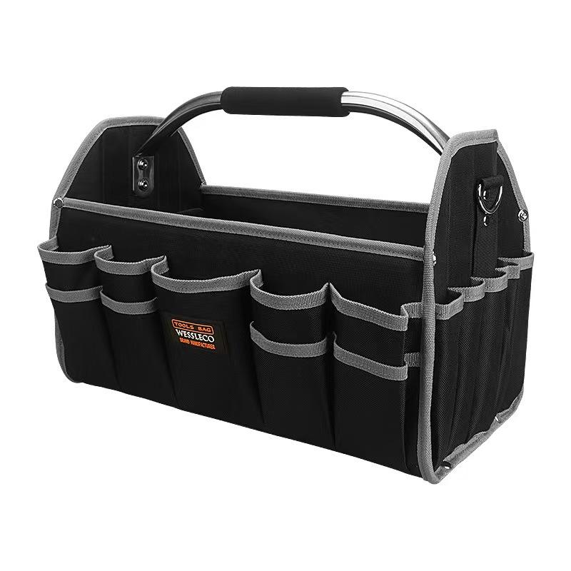 Large Capacity Multi-Purpose Tool Bag | Heavy-Duty Organizer for Electricians, Woodworking & more
