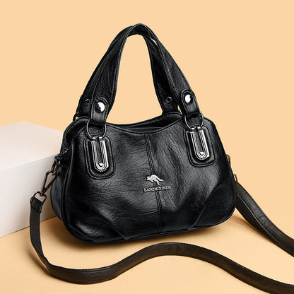 Large Capacity Shell Handbag for Women: Multi-Compartment Tote, Convertible Shoulder & Crossbody Bag