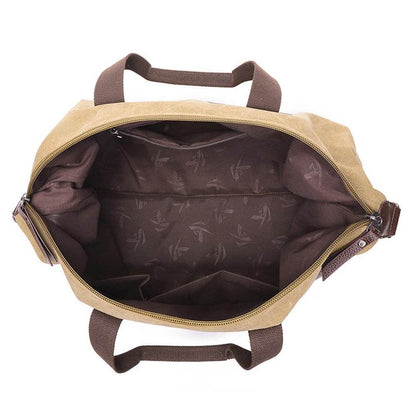 Large Capacity Canvas Tote Bag: Versatile Travel, Outdoor & Shopping Bag, Wear as Shoulder or Crossbody