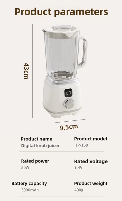 Household juicer fully automatic juicer fruit processor portable fruit food mixer multifunctional juicer