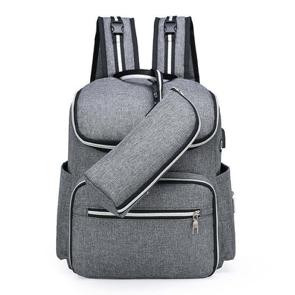 Multi-Function Diaper Backpack: Large-Capacity, Lightweight & Stylish Baby Bag for Moms