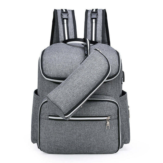 Multi-Function Diaper Backpack: Large-Capacity, Lightweight & Stylish Baby Bag for Moms